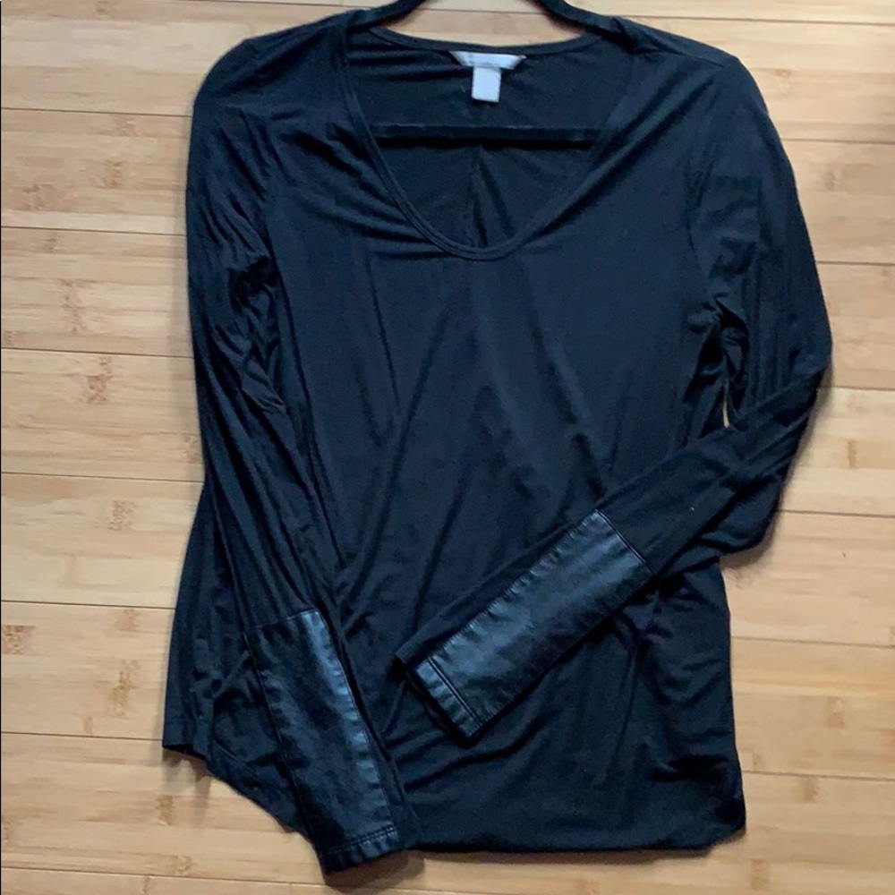 Banana Republic Black Long Sleeve Top